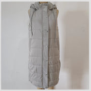 Plus Size Solid Hooded Single Breasted Cotton