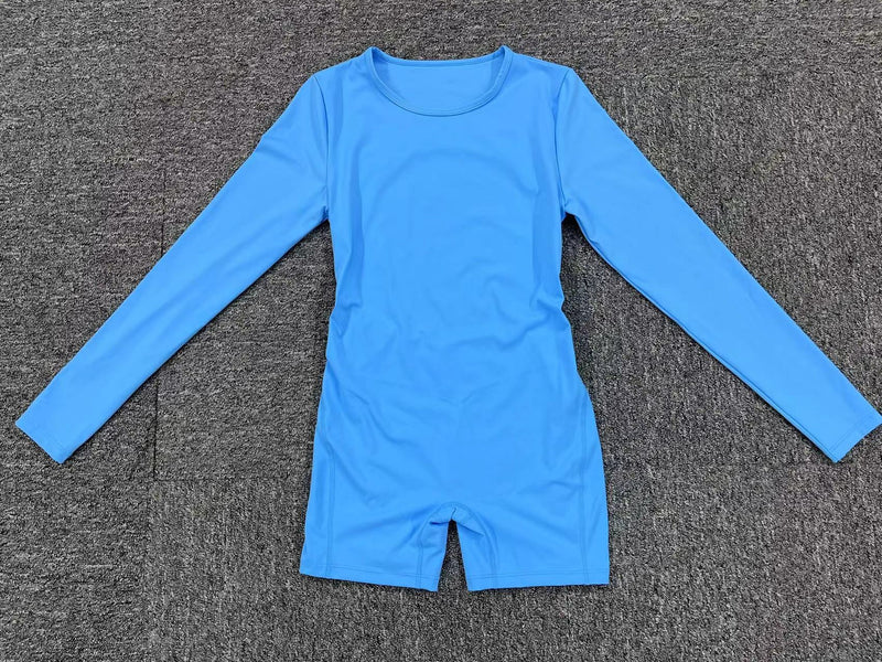 Long Sleeve Solid Color Sport Rpmper GQSA DV509