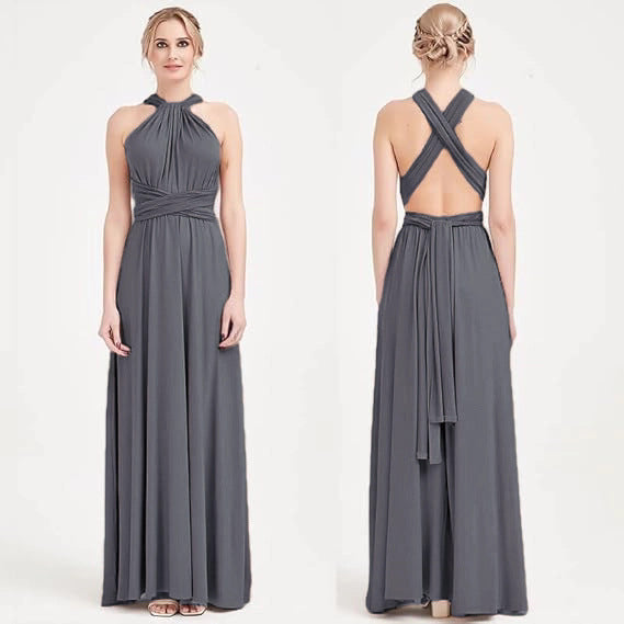 Solid Color Sleeveless Maxi Dress XMY N020