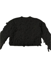 Knits Tassel Long Sleeve Button Coats GQNF F00121CM