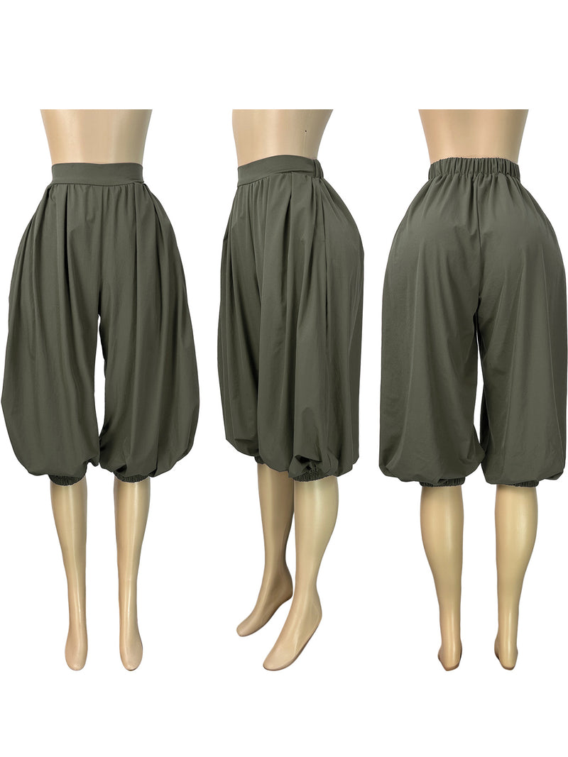 Solid Color Loose Lantern Pant CH 26038