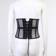 Mesh Wrap Chest Tank Tops FL 22513P