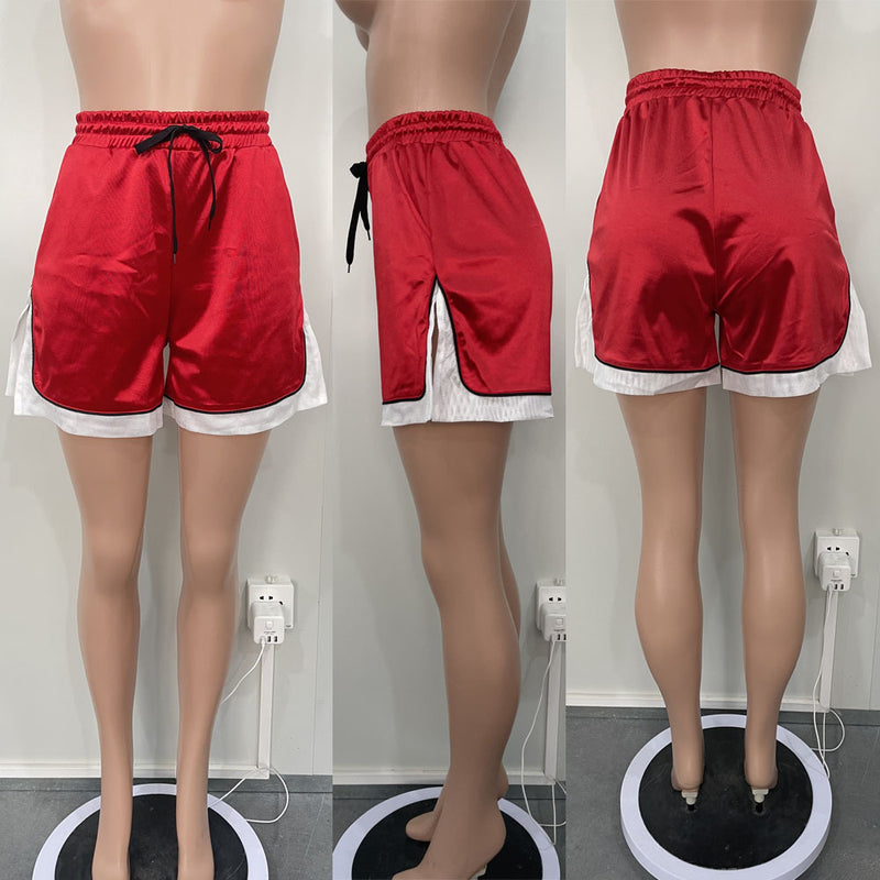 Casual Patcwork Split Sport Shorts BN 9423
