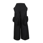 Solid Color Patchwork Wide Leg Pants AIL 350