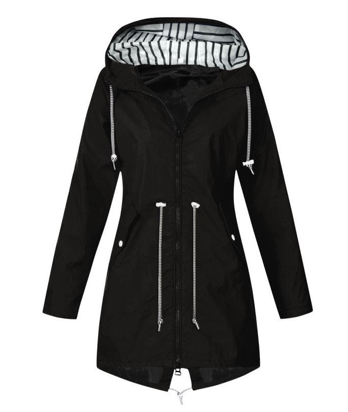Plus Size Zipper Hooded Mountaineering Jacket GOFY NCFY 16