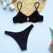 Sexy Patchwork Swimsuit Bikini Set CASF 6016