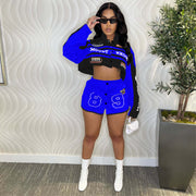 Printed Removable Two Wear Baseball Jacket MDF 5382