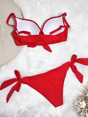 Sexy Backless Tie Knot Swimsuit Bikinis Set CASF 6376