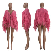 Solid Knits Tassel Cardigan Coat TR 1240