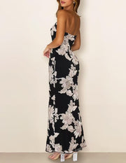 Embroidered Off Shoulder Evening Dress YMYF 9579