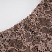 Lace Patchwork Sling Mini Dress GPKJ MR50166