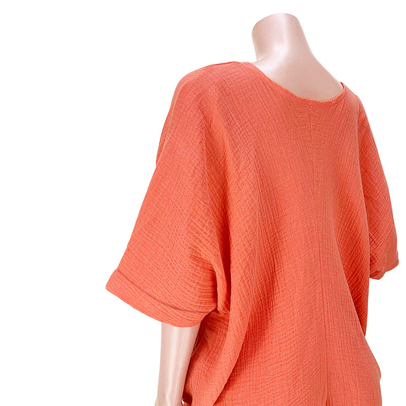 Solid V Neck Loose Blouse Top ASL 6576