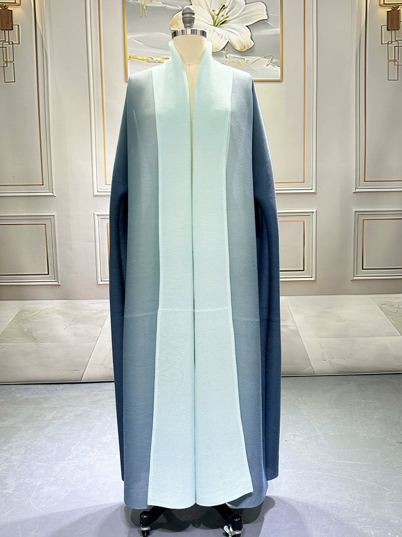 Gradient Color Loose Batwing Sleeve Robe Coats GZRF KH 0076