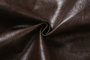 High Neck Solid Color Short Zipper PU Leather Jacket XEF K25C84468