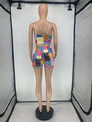 Paisley Print Cami Top And Shorts 2 Piece Sets GLF 8134