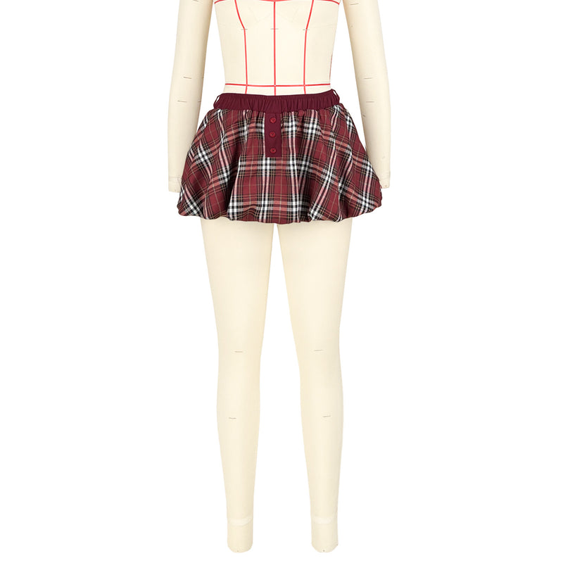 Plaid Print Bottomed Pod Culottes ASL 6769