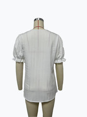 Plus Size Fashion Short Sleeve Blouses GSZE ST23053
