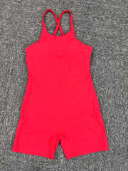 Sleeveless Backless Sport Romper GQSA 41720