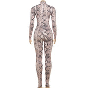 Fashion Print Long Sleeve Jumpsuit XEF K25Q82561
