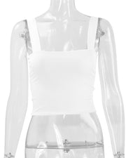 Sexy Solid Color Sleeveless Tank Tops YMYF 0893