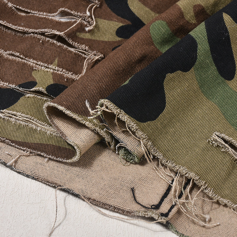 Camouflage Print Washed Mini Skirt GNZD 9236DD
