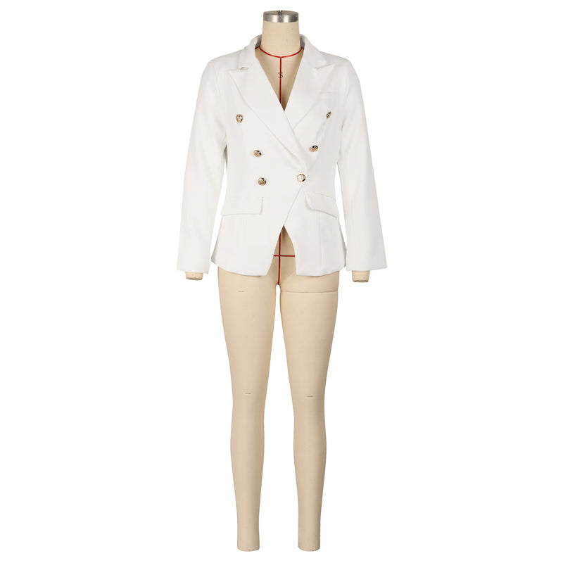 Solid Color Long Sleeve Blazer Coats AIL AL288