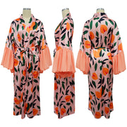 Beach Print Sun Protection Cover Up Jacket YF 10889