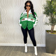 Removable Multi Wear Printed Padded Jacket OD 8655