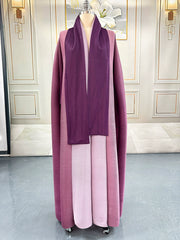 Gradient Color Loose Batwing Sleeve Robe Coats GZRF KH 0076