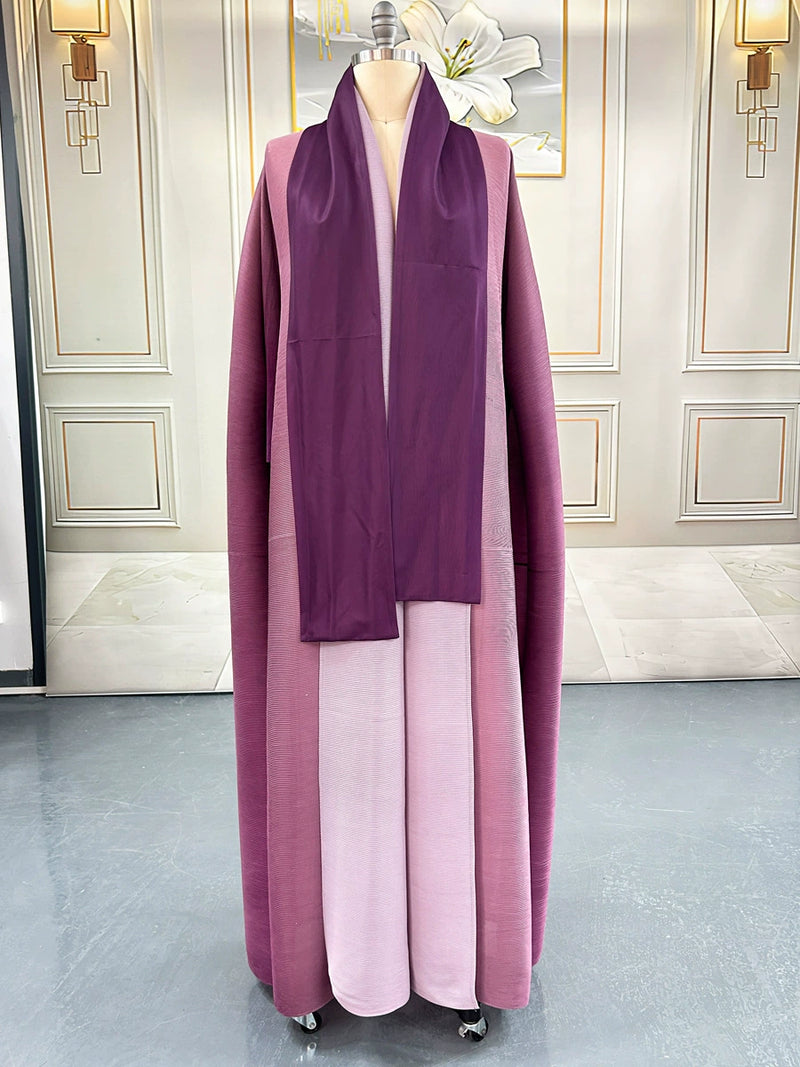 Gradient Color Loose Batwing Sleeve Robe Coats GZRF KH 0076