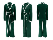 Color Block Tie Up Long Sleeve Jumpsuit SFY 2794