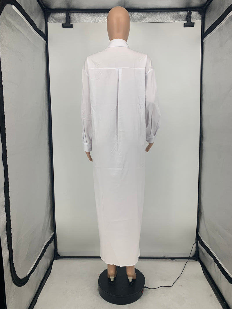 Solid Full Sleeve Casual Long Shirt GLF 10077