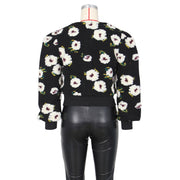 Floral Single breasted Short Coat ZSD 0562