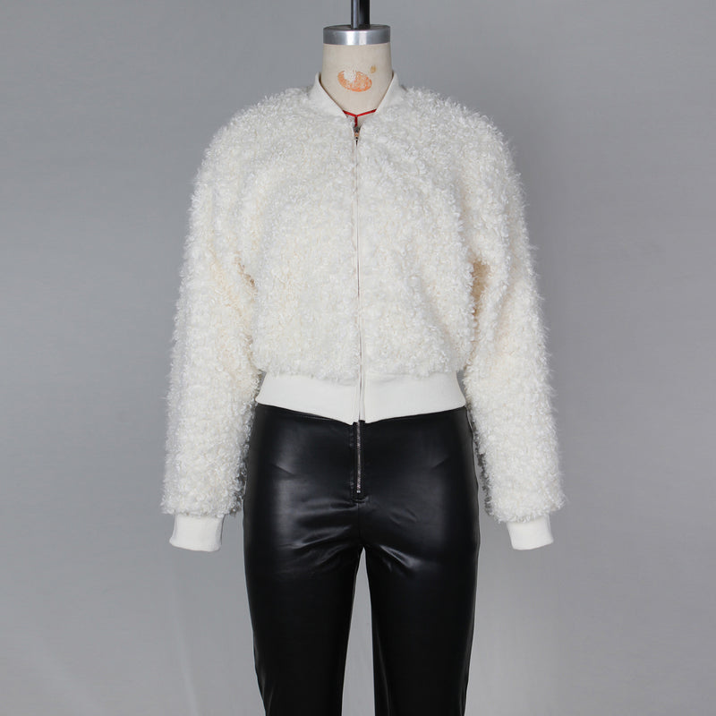 Long Sleeve Zipper Loose Coats ZSD 0773