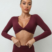 Long Sleeve Yoga T Shirts GQSA T14