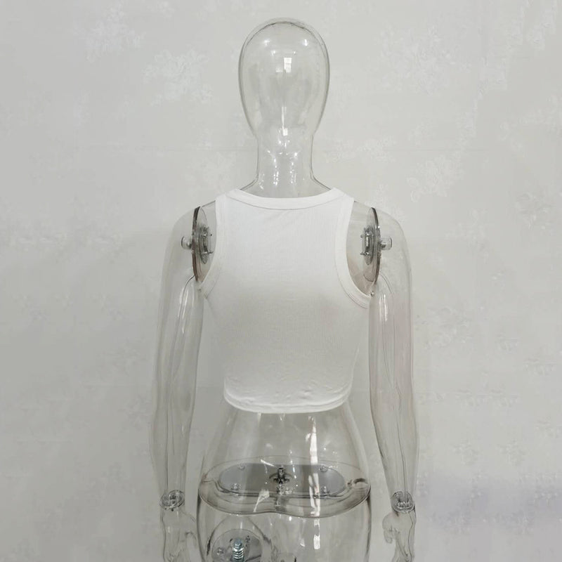 Solid Color Sleeveless Tank Tops JHYB 9072