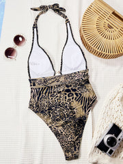 Contrast Color Hollow Out One Piece Swimsuit CSYZ G135RX