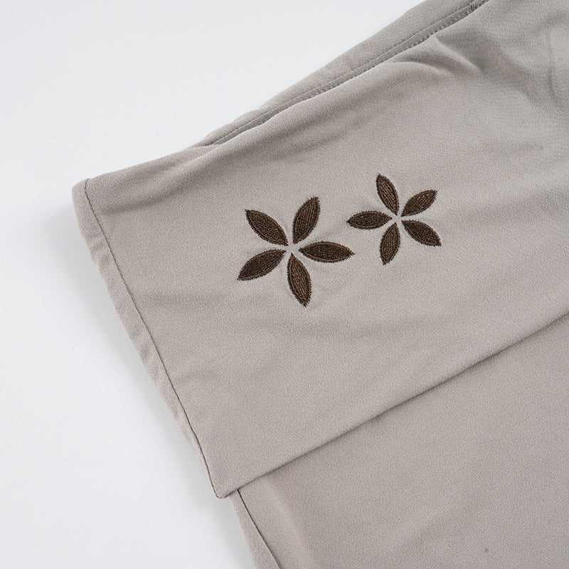 Fashion Embroidered Flare Pants GPKJ MR49576