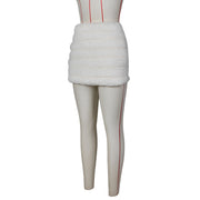 Solid Color Zipper Plush MIni Skirt ZSD 0626