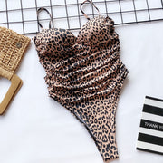 Sexy Print Sling One Piece Swimsuit CSYZ B07