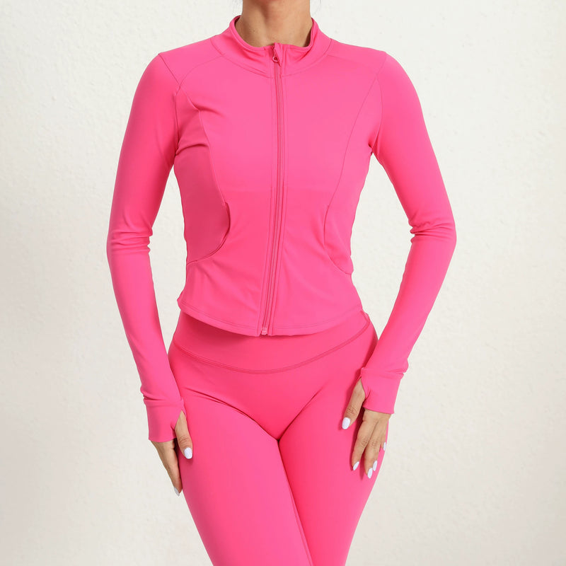 Long Sleeve Zipper Sport Coat GQSA 7521