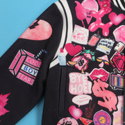 Fashion Print Cardigan Baseball Jacket Coat FSXF 529