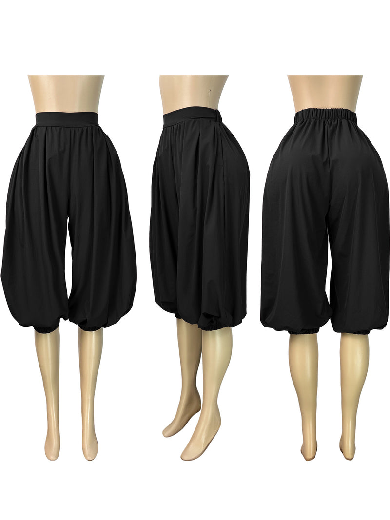 Solid Color Loose Lantern Pant CH 26038