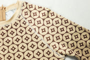 Print O Neck Long Sleeve Jumpsuit GJYO 006196