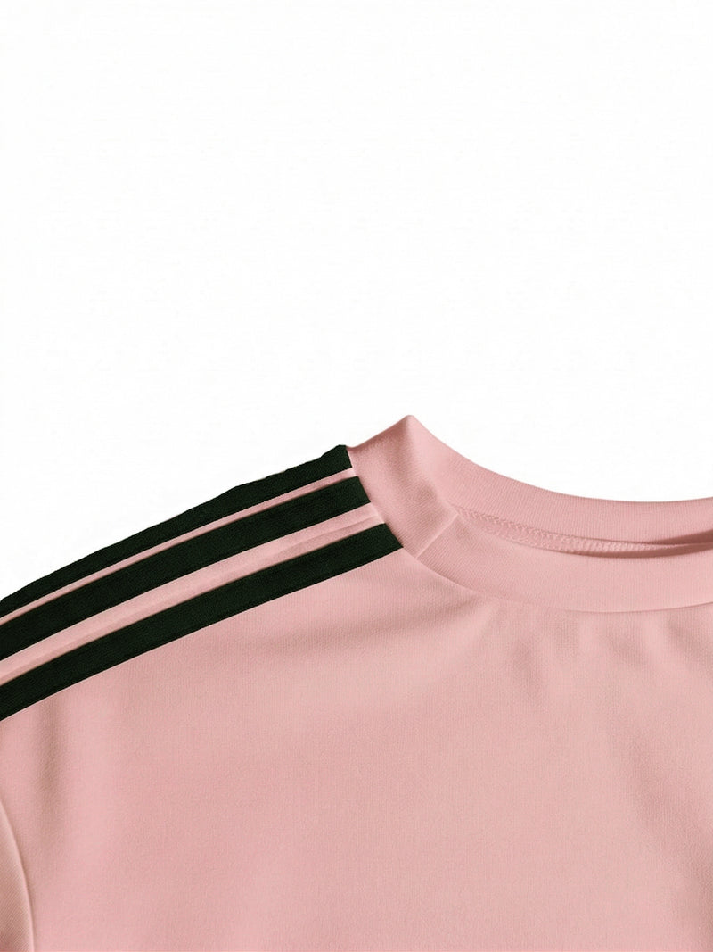 Stripe Sport Long Sleeve Mini Dress HNIF MC011