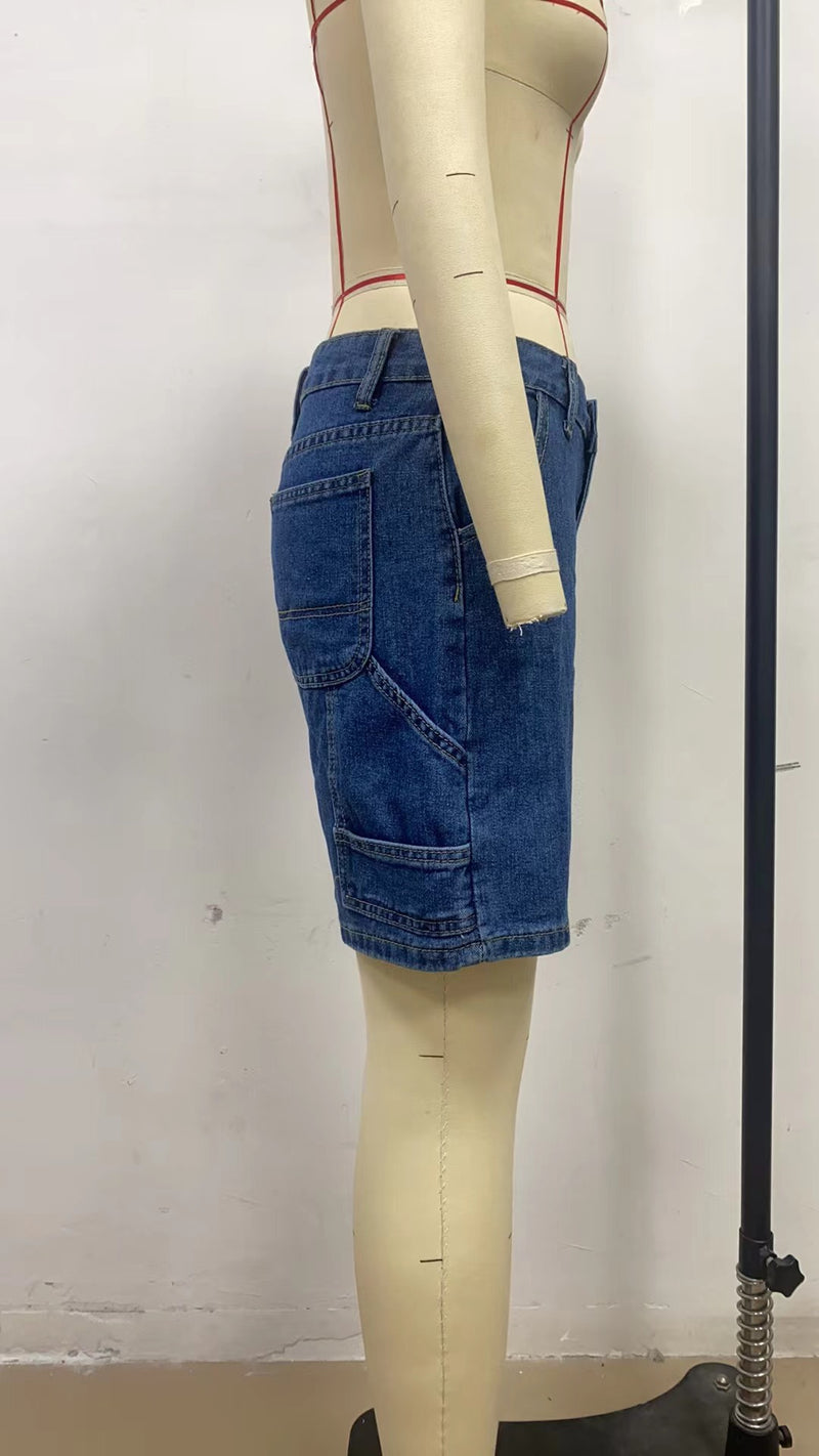 Casual Loose Denim Shorts GYAN 8946
