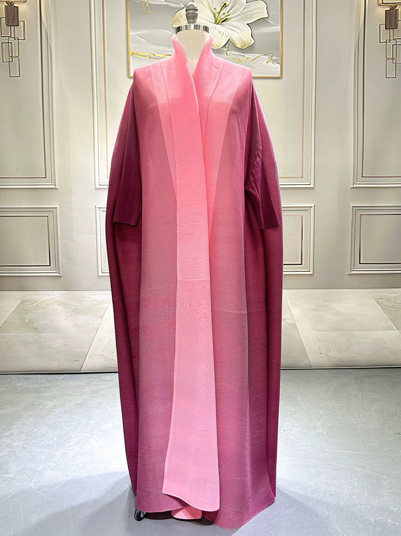 Gradient Color Loose Batwing Sleeve Robe Coats GZRF KH 0076