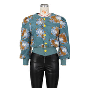 Floral Single breasted Short Coat ZSD 0562