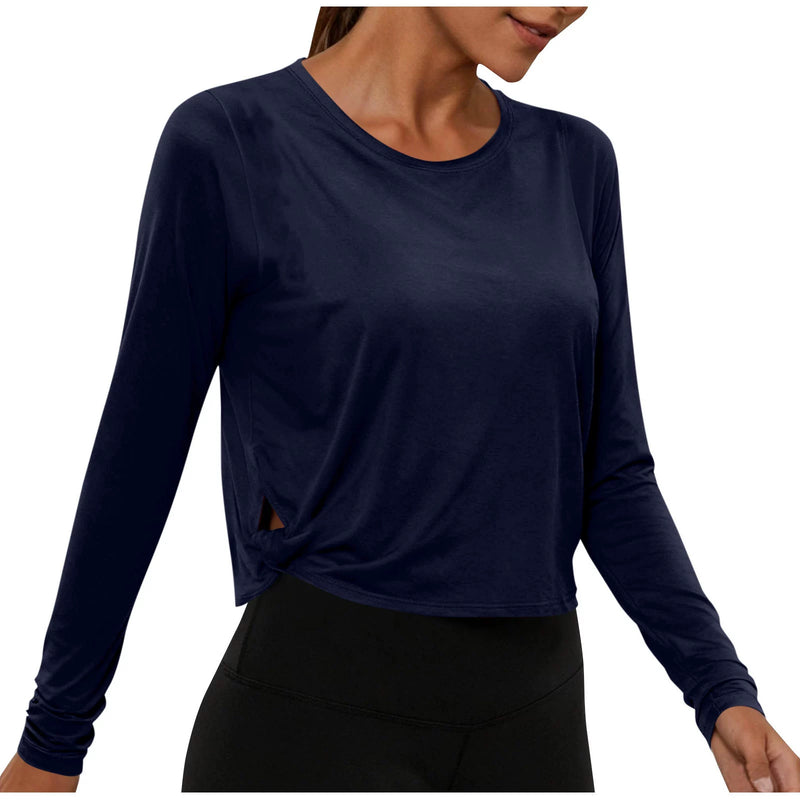 Solid Color Long Sleeve T Shirt GYZY 6703
