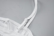 Sexy Sling Wrap Chest Tops And Shorts Two Piece Set BLG S3412414A